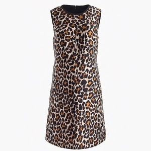 J. Crew Leopard Print A-Line Shift Dress